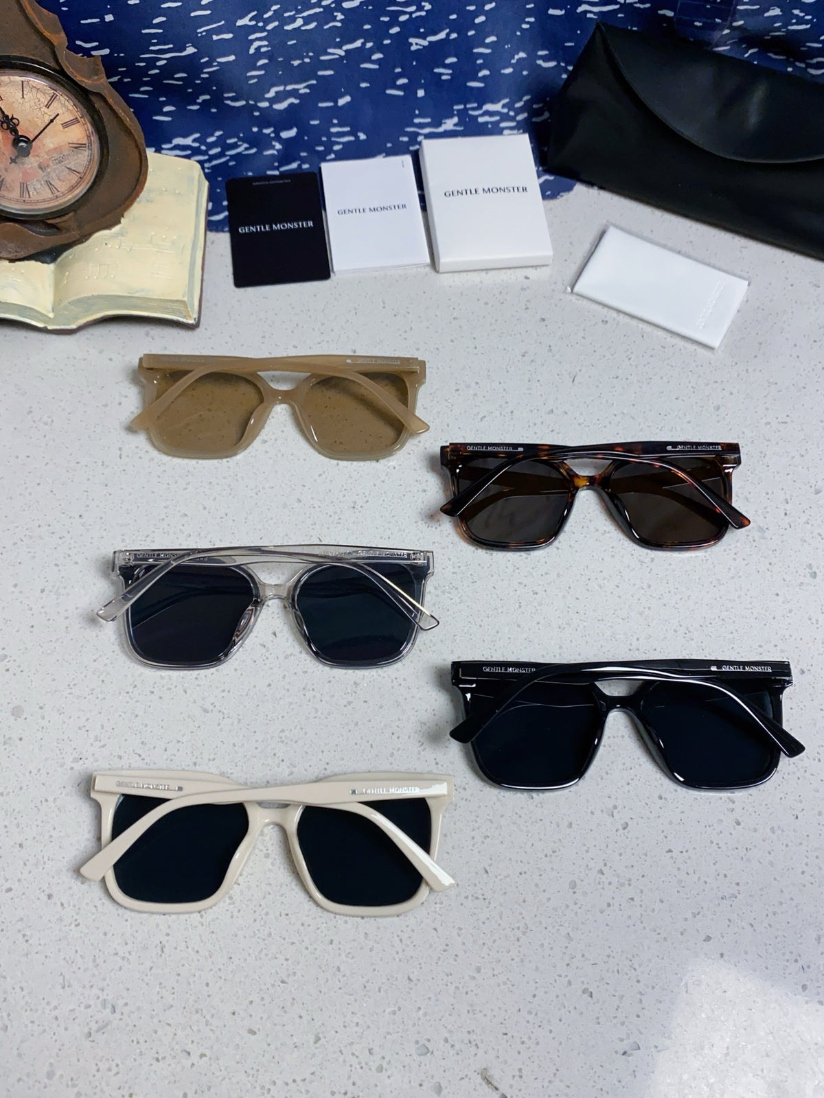 Gentle Monster SAL Acetate Square Blue Lens Sunglasses for Men & Wome - 488008 - detail image 11