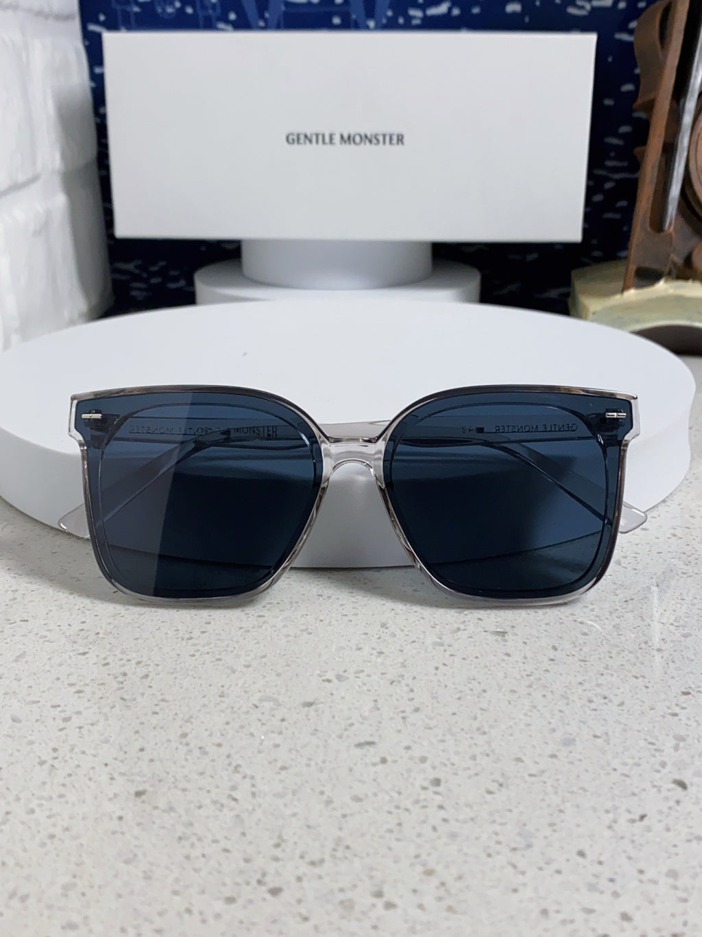 Gentle Monster SAL Acetate Square Black Lens Sunglasses for Men & Wom - 488007 - detail image 9