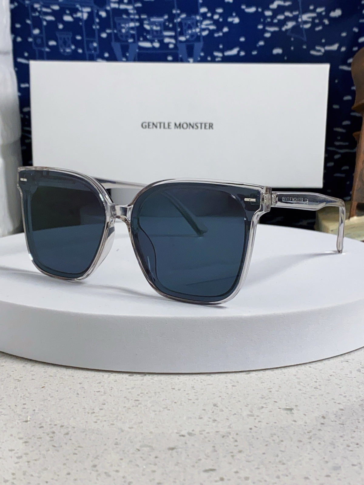 Gentle Monster SAL Acetate Square Black Lens Sunglasses for Men & Wom - 488007