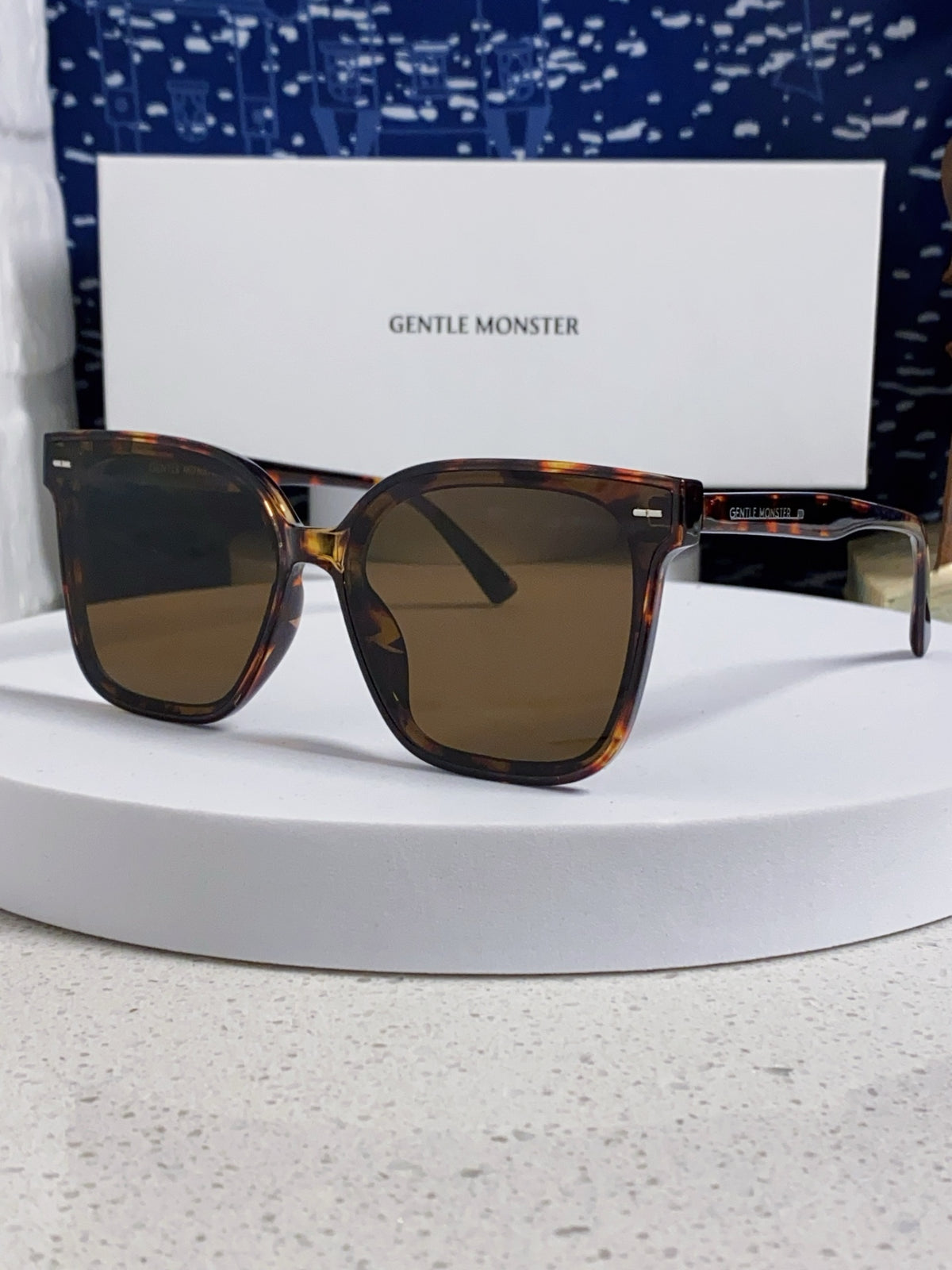 Gentle Monster SAL Acetate Square Black Lens Sunglasses for Men & Wom - 432941