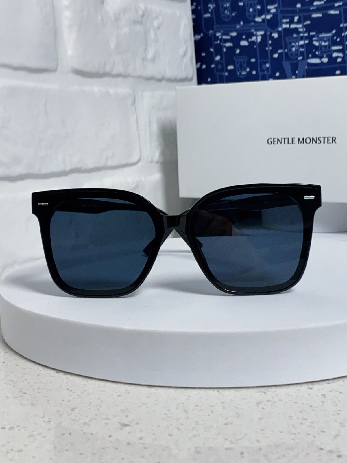 Gentle Monster SAL Acetate Square Blue Lens Sunglasses for Men & Women - detail image 2