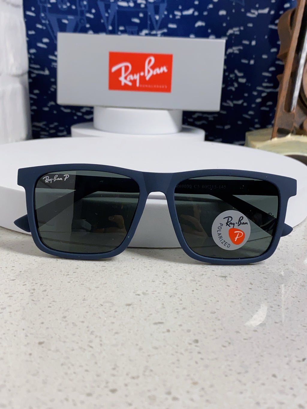 Ray-Ban RB69030 Square Silver Lens Sunglasses for Men - 433167 - detail image 9
