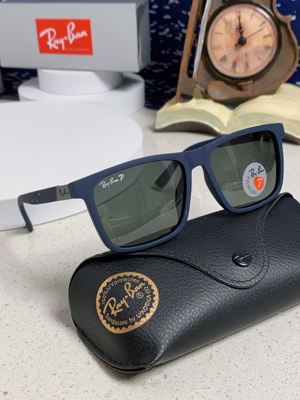 Ray-Ban RB69030 Square Silver Lens Sunglasses for Men - 488287 - detail image 10