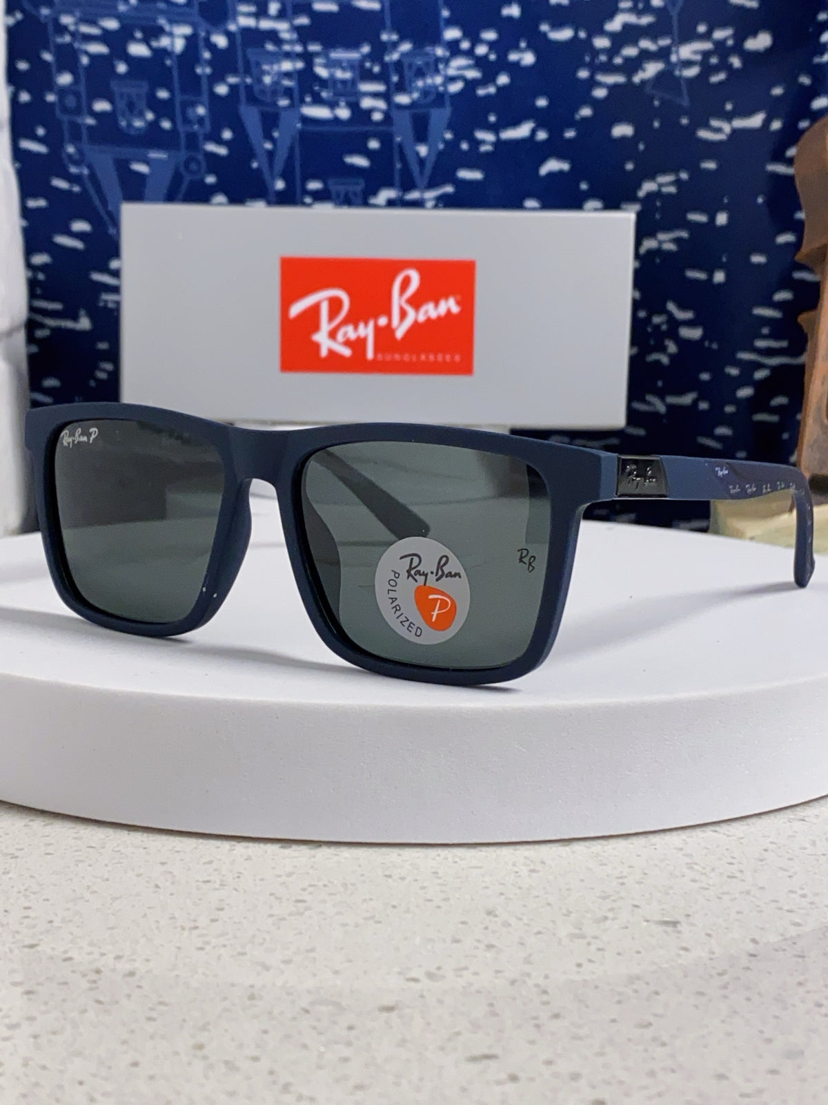 Ray-Ban RB69030 Square Silver Lens Sunglasses for Men - 488287