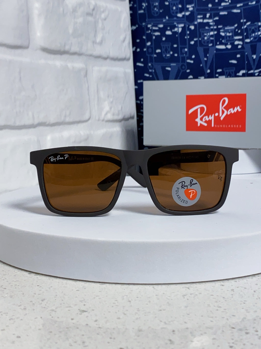 Ray-Ban RB69030 Square Brown Lens Sunglasses for Men - detail image 2