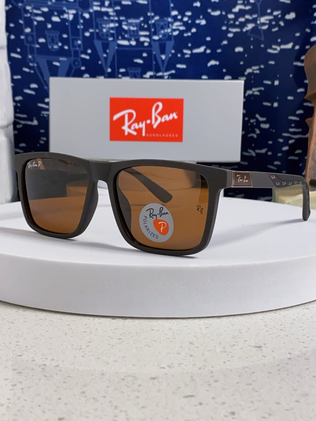 Ray-Ban RB69030 Square Brown Lens Sunglasses for Men