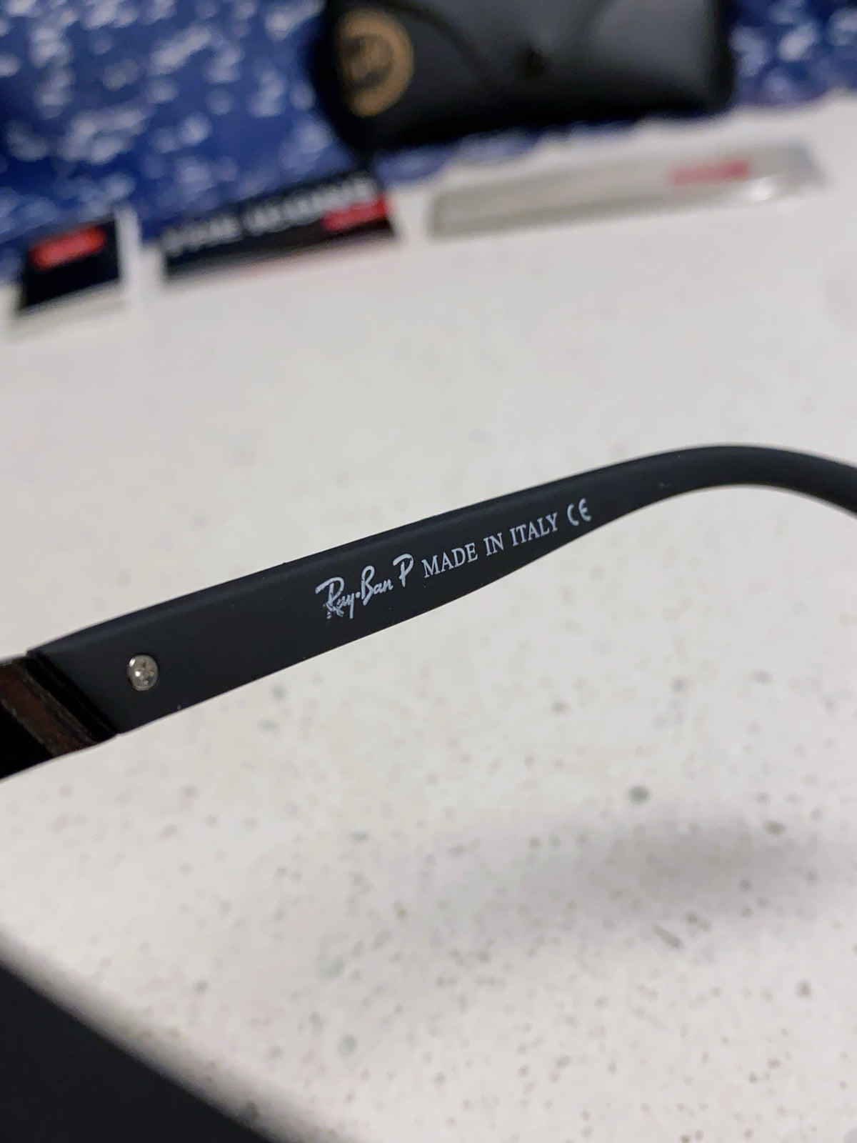 Ray-Ban RB69030 Square Silver Lens Sunglasses for Men - 433169 - detail image 8