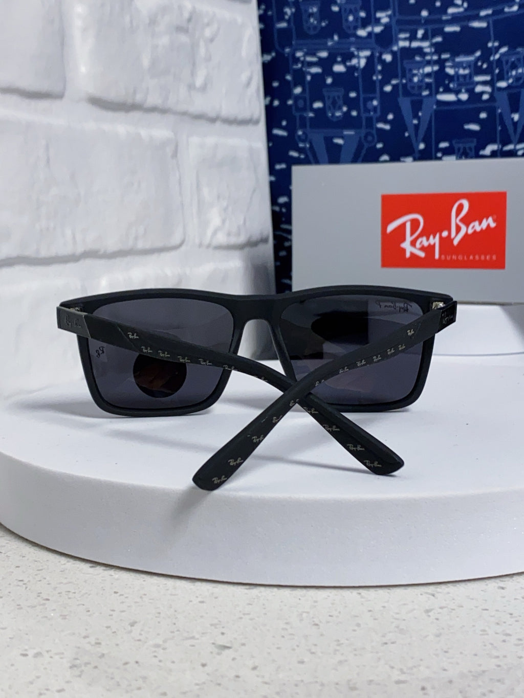 Ray-Ban RB69030 Square Silver Lens Sunglasses for Men - 433169 - detail image 3