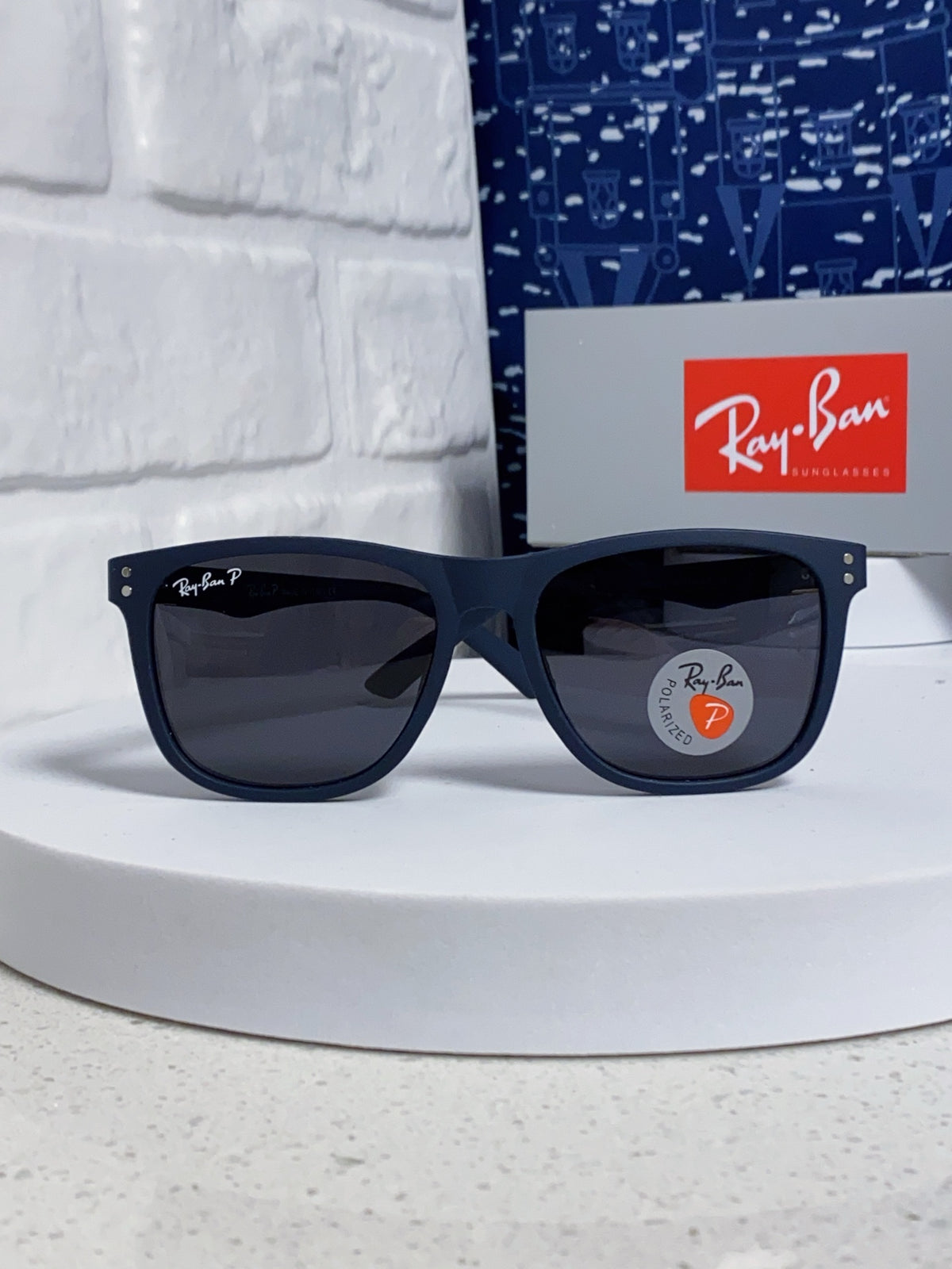 Ray-Ban RB69009 Polarized Rectangular Silver Lens Sunglasses for Men - 998548 - detail image 2