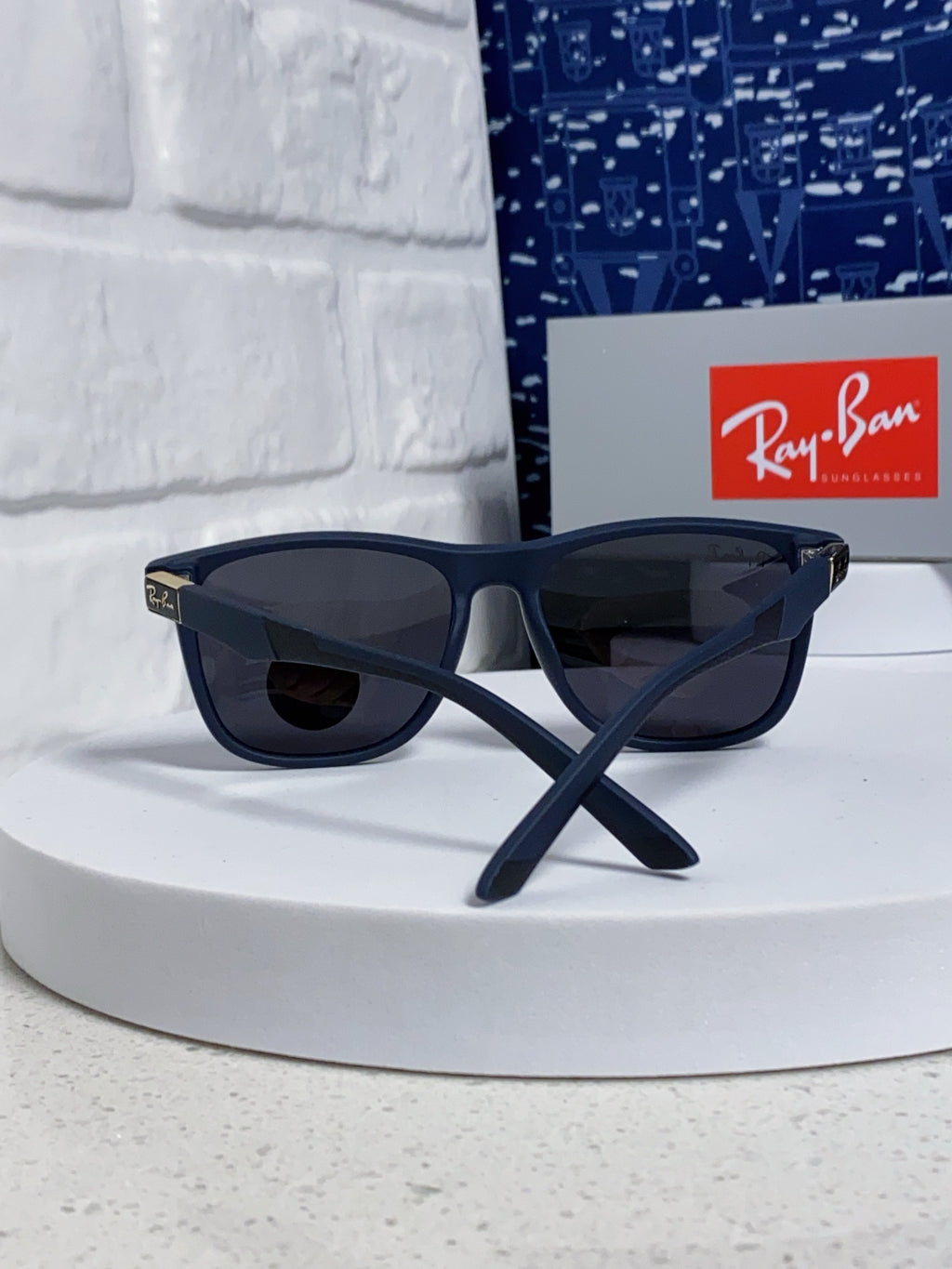 Ray-Ban RB69009 Polarized Rectangular Silver Lens Sunglasses for Men - 998548 - detail image 3