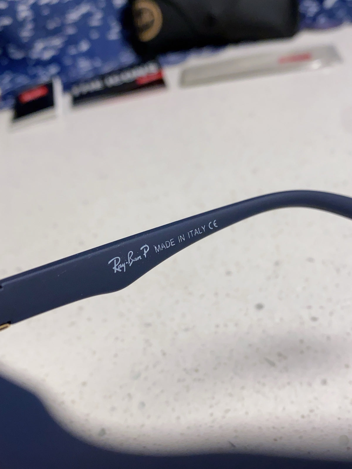 Ray-Ban RB69009 Polarized Rectangular Silver Lens Sunglasses for Men - 998548 - detail image 7