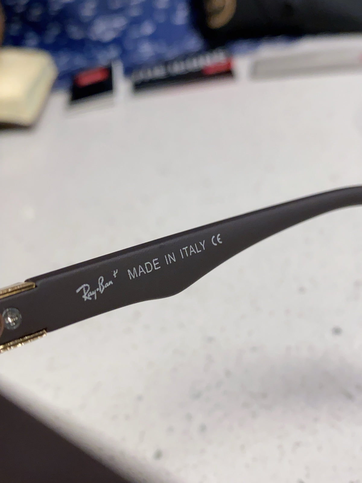 Ray-Ban RB69009 Polarized Rectangular Brown Lens Sunglasses for Men & Women - detail image 8