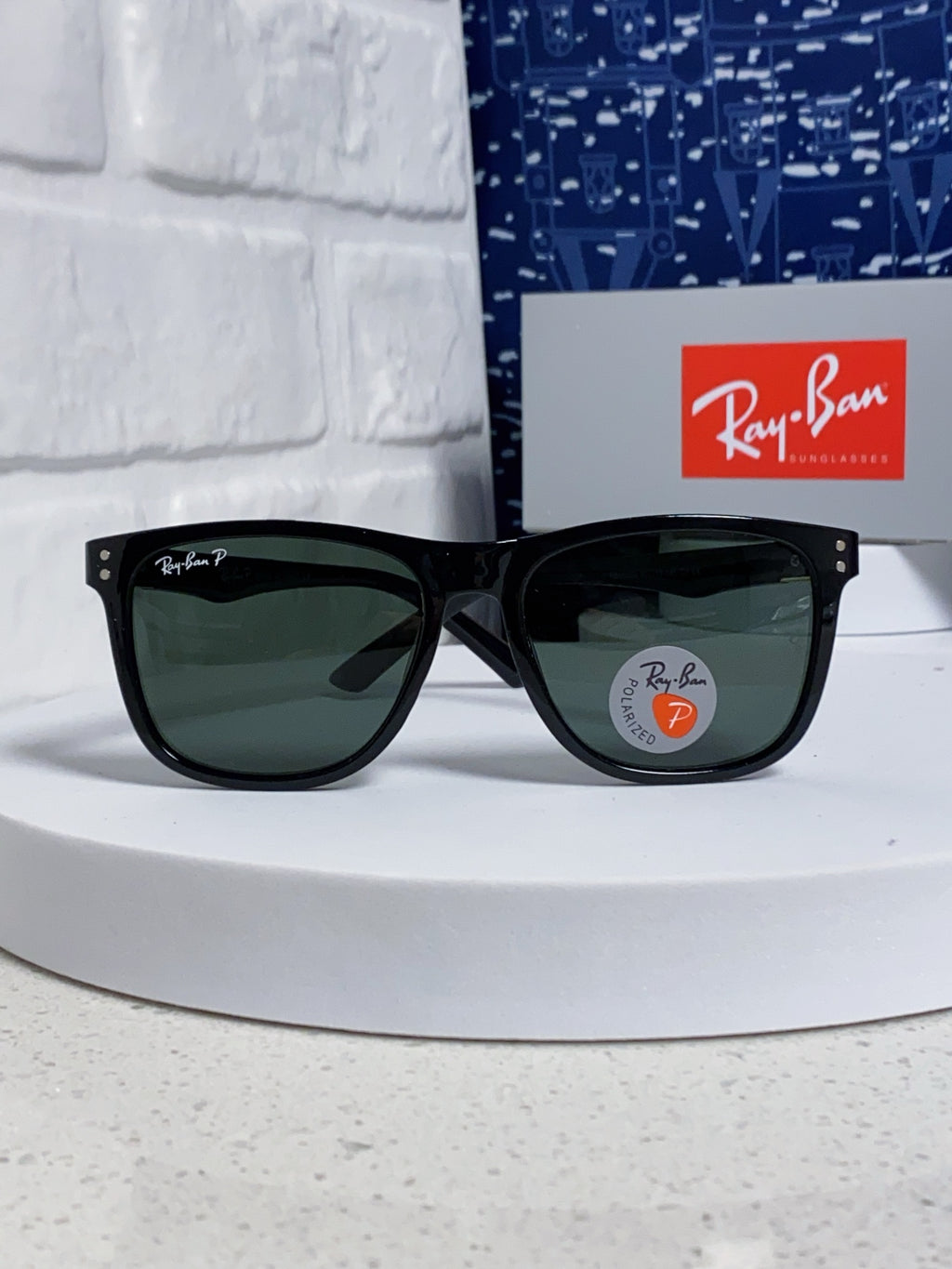 Ray-Ban RB69009 Polarized Rectangular Silver Lens Sunglasses for Men - 488314 - detail image 2