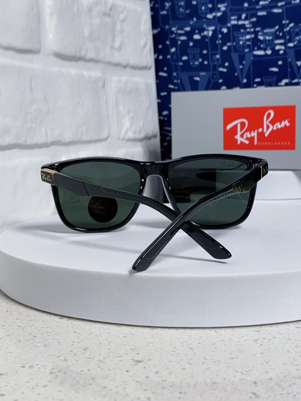 Ray-Ban RB69009 Polarized Rectangular Silver Lens Sunglasses for Men - 433064 - detail image 3