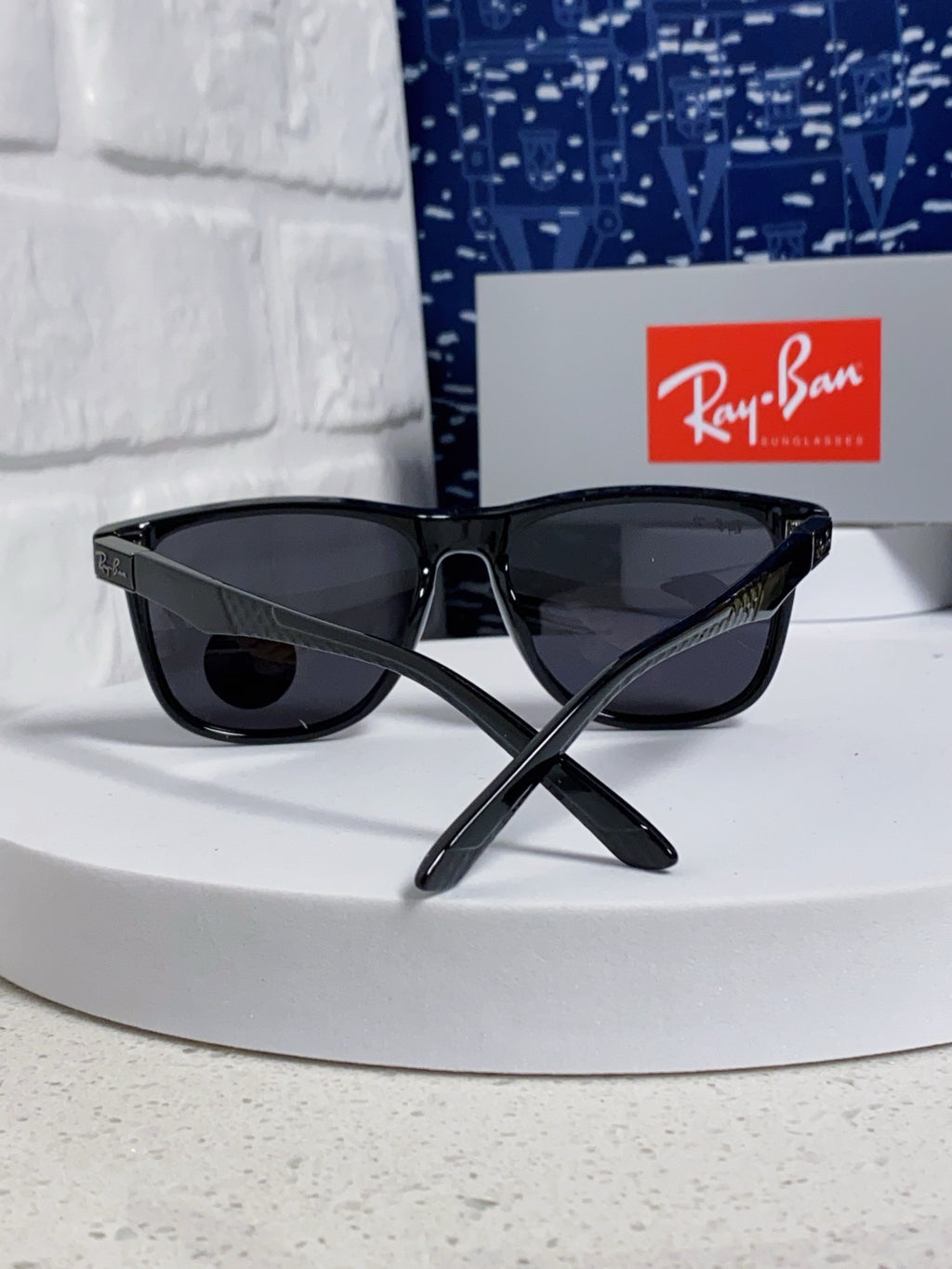Ray-Ban RB69009 Polarized Rectangular Silver Lens Sunglasses for Men - 998552 - detail image 3