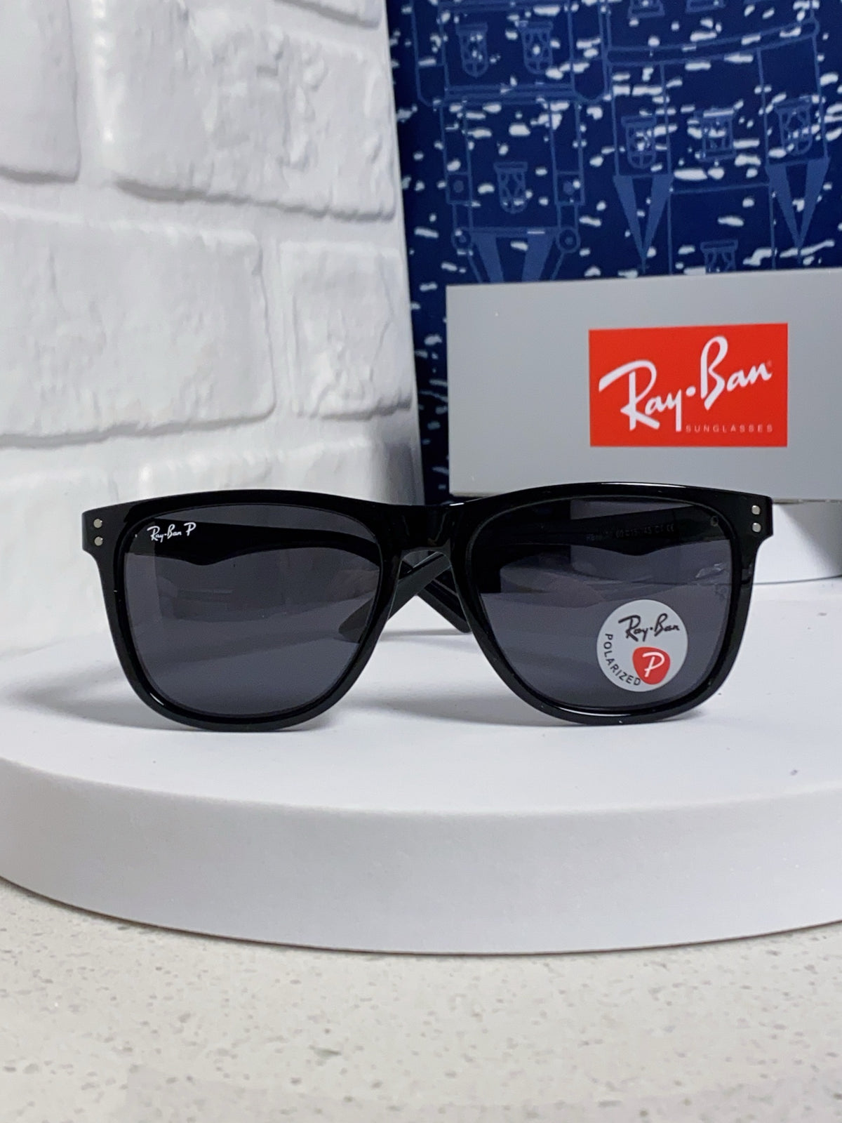 Ray-Ban RB69009 Polarized Rectangular Silver Lens Sunglasses for Men - 998552 - detail image 2