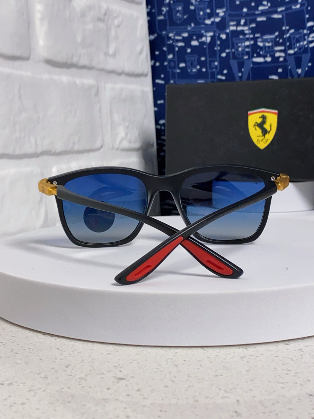 Ray-Ban Square Blue Lens Sunglasses for Men & Women - 998554 - detail image 3