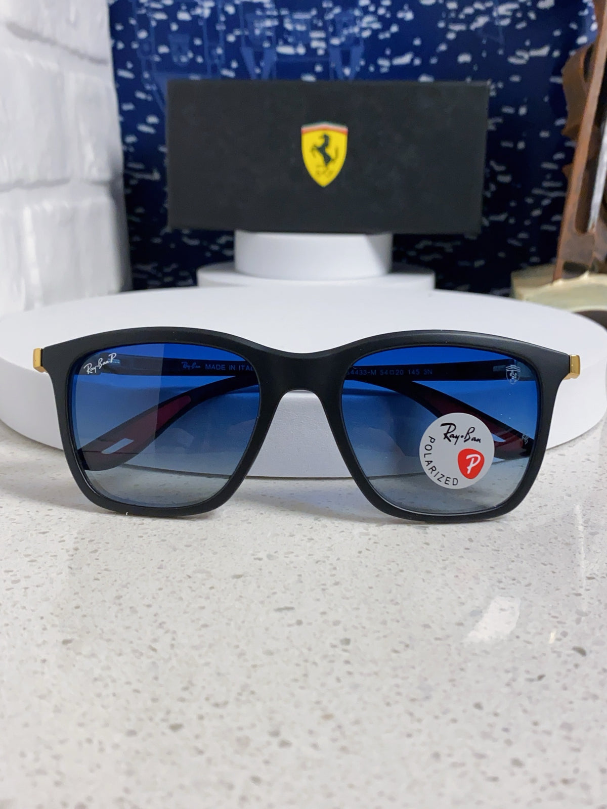 Ray-Ban Square Blue Lens Sunglasses for Men & Women - detail image 9