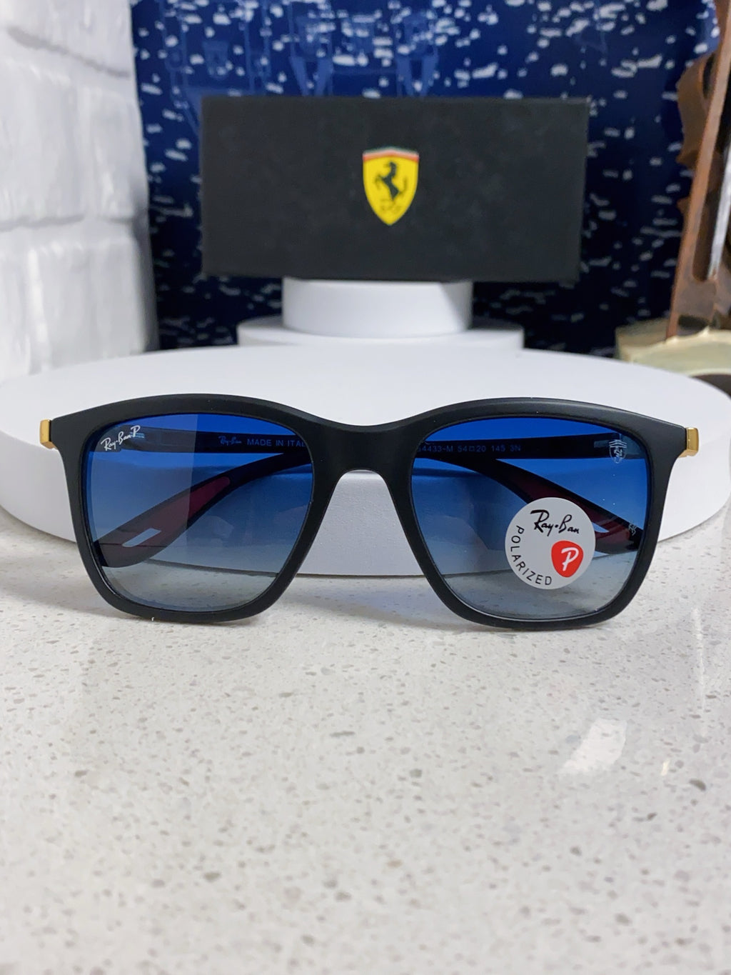 Ray-Ban Square Blue Lens Sunglasses for Men & Women - 998554 - detail image 9