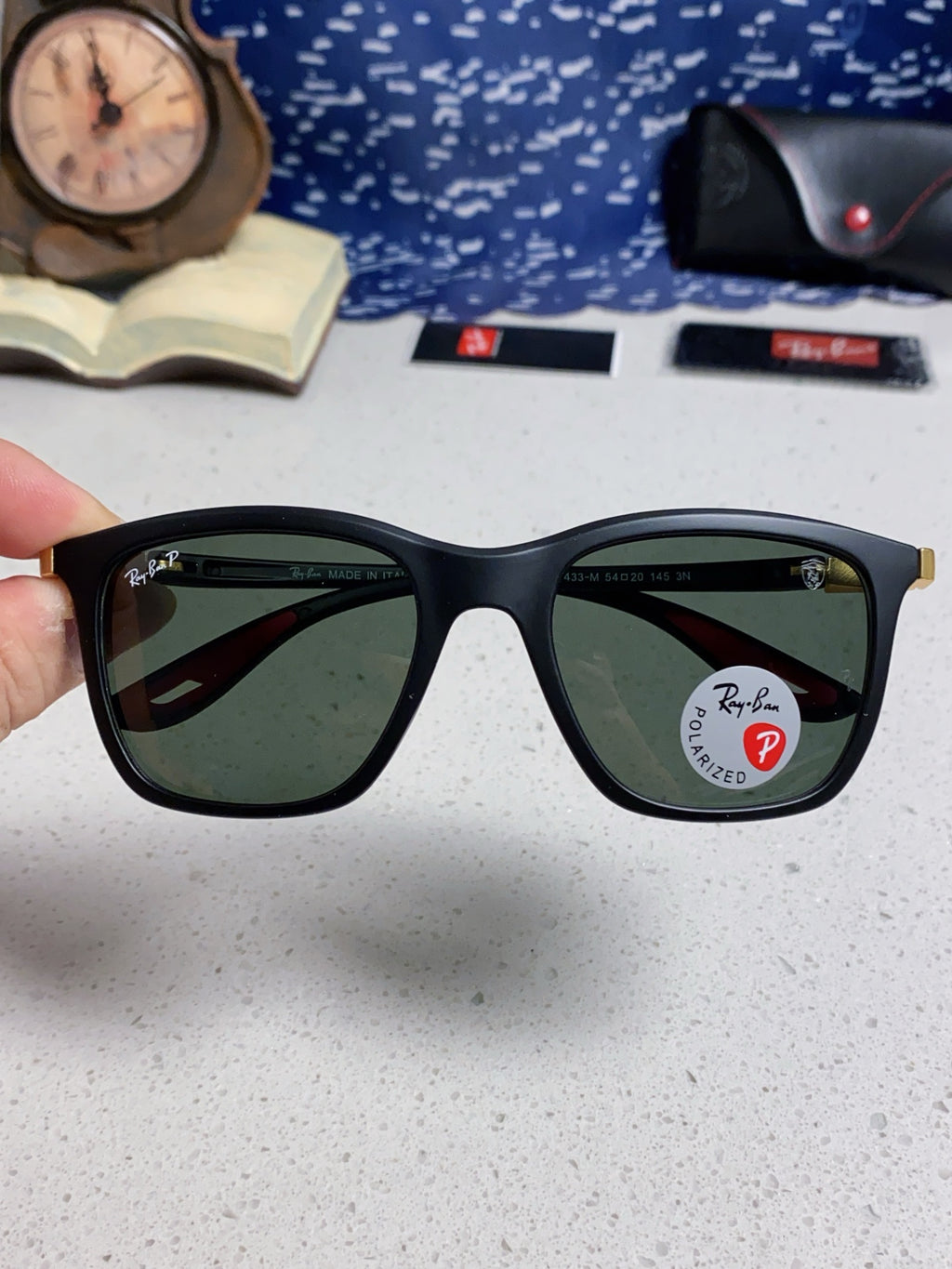 Ray-Ban Square Silver Lens Sunglasses for Men & Women - 488318 - detail image 4