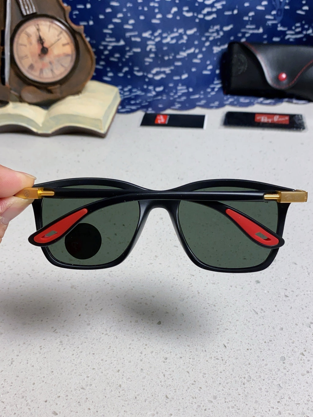 Ray-Ban Square Silver Lens Sunglasses for Men & Women - 998555 - detail image 5
