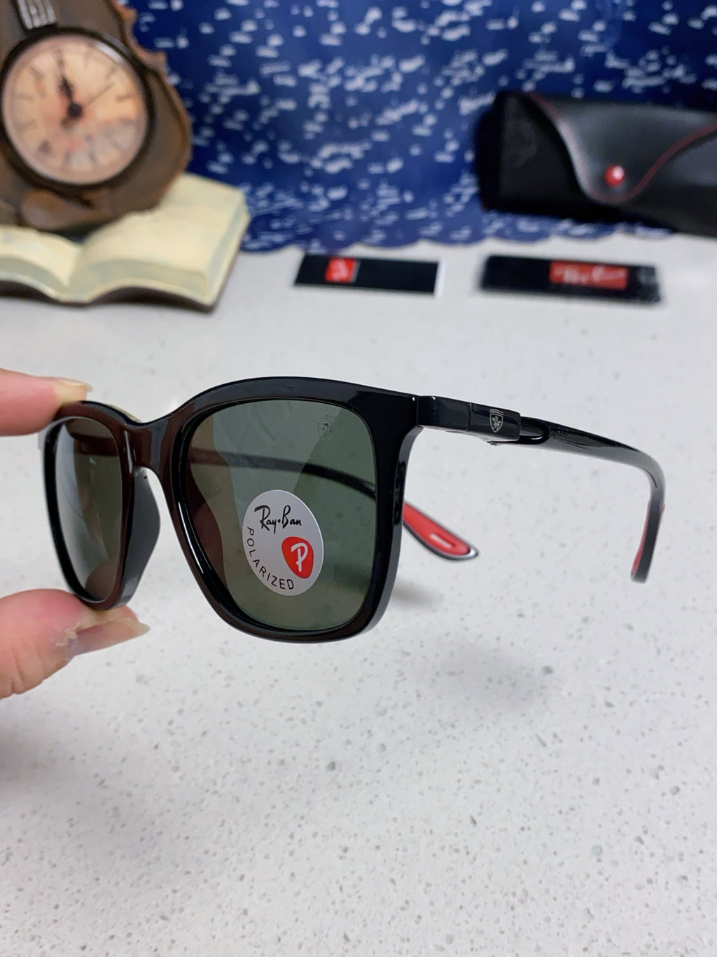 Ray-Ban Square Silver Lens Sunglasses for Men & Women - 488319 - detail image 6