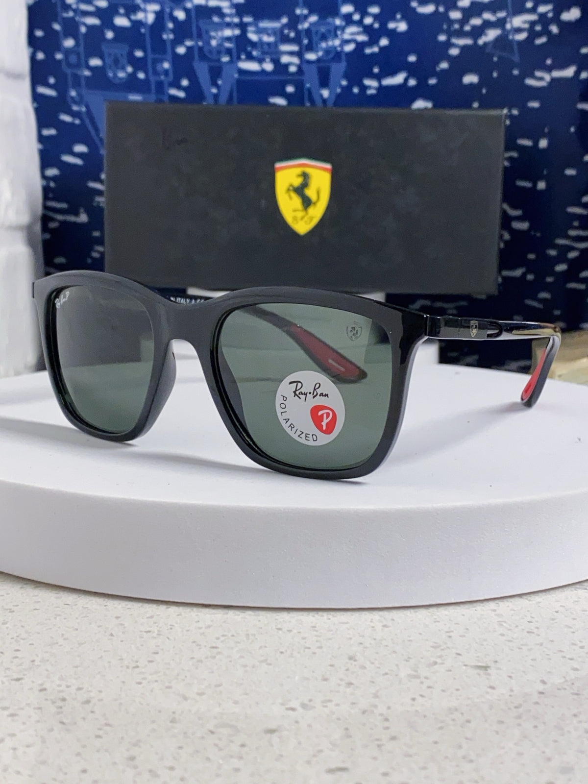 Ray-Ban Square Silver Lens Sunglasses for Men & Women - 488319