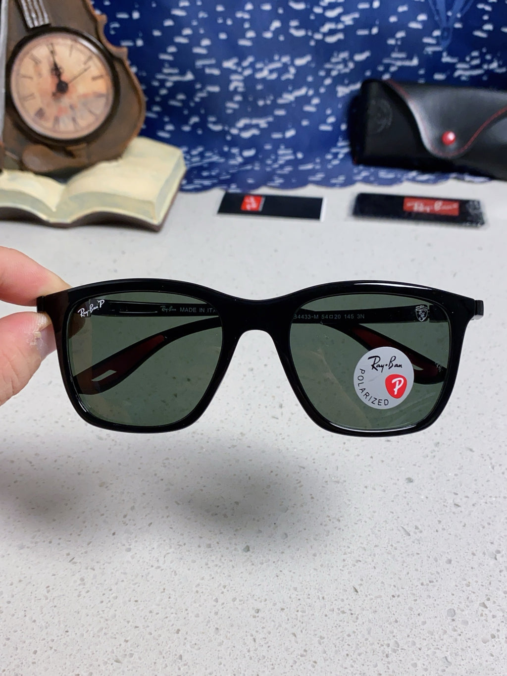 Ray-Ban Square Silver Lens Sunglasses for Men & Women - 488319 - detail image 4