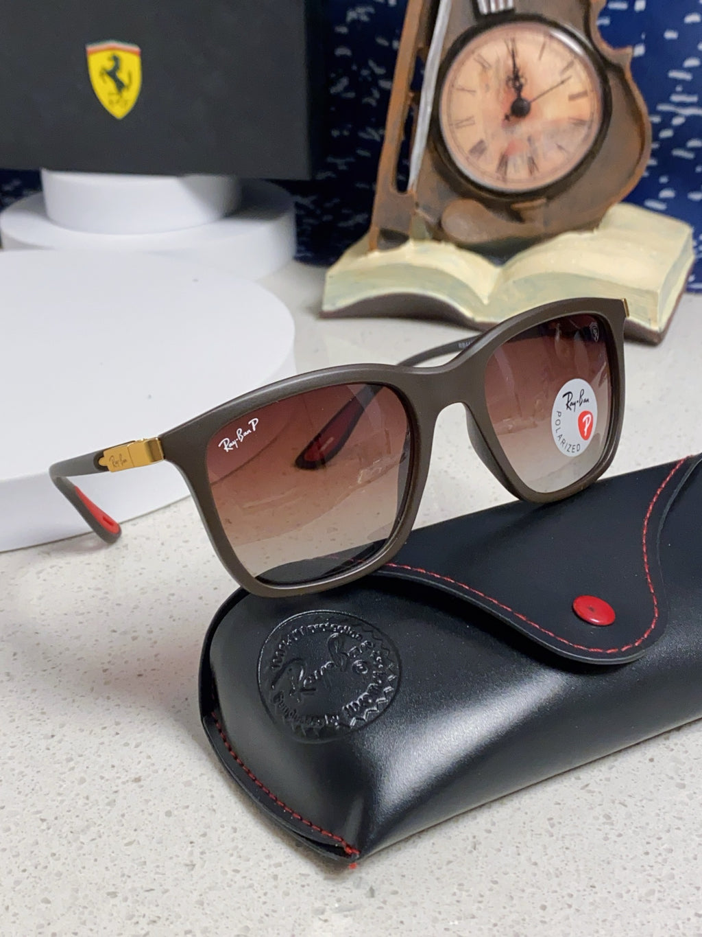 Ray-Ban Square Silver Lens Sunglasses for Men & Women - 488320 - detail image 10