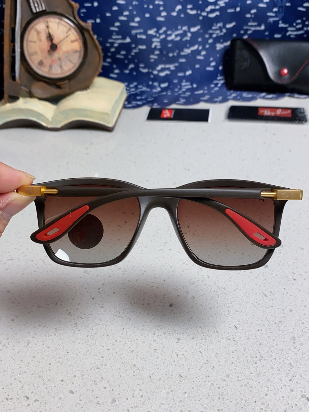 Ray-Ban Square Silver Lens Sunglasses for Men & Women - 998557 - detail image 5