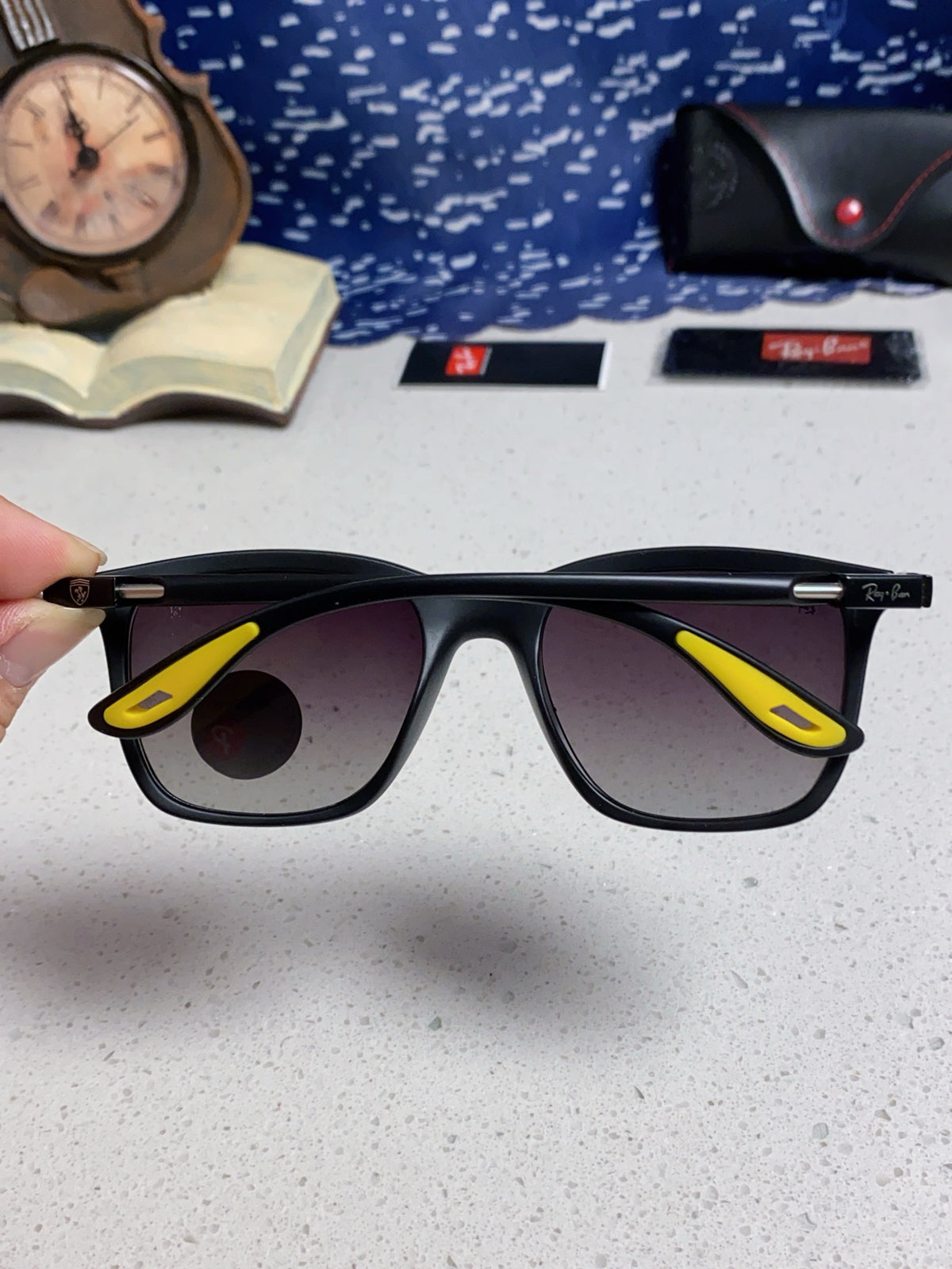 Ray-Ban Square Silver Lens Sunglasses for Men & Women - 488321 - detail image 5