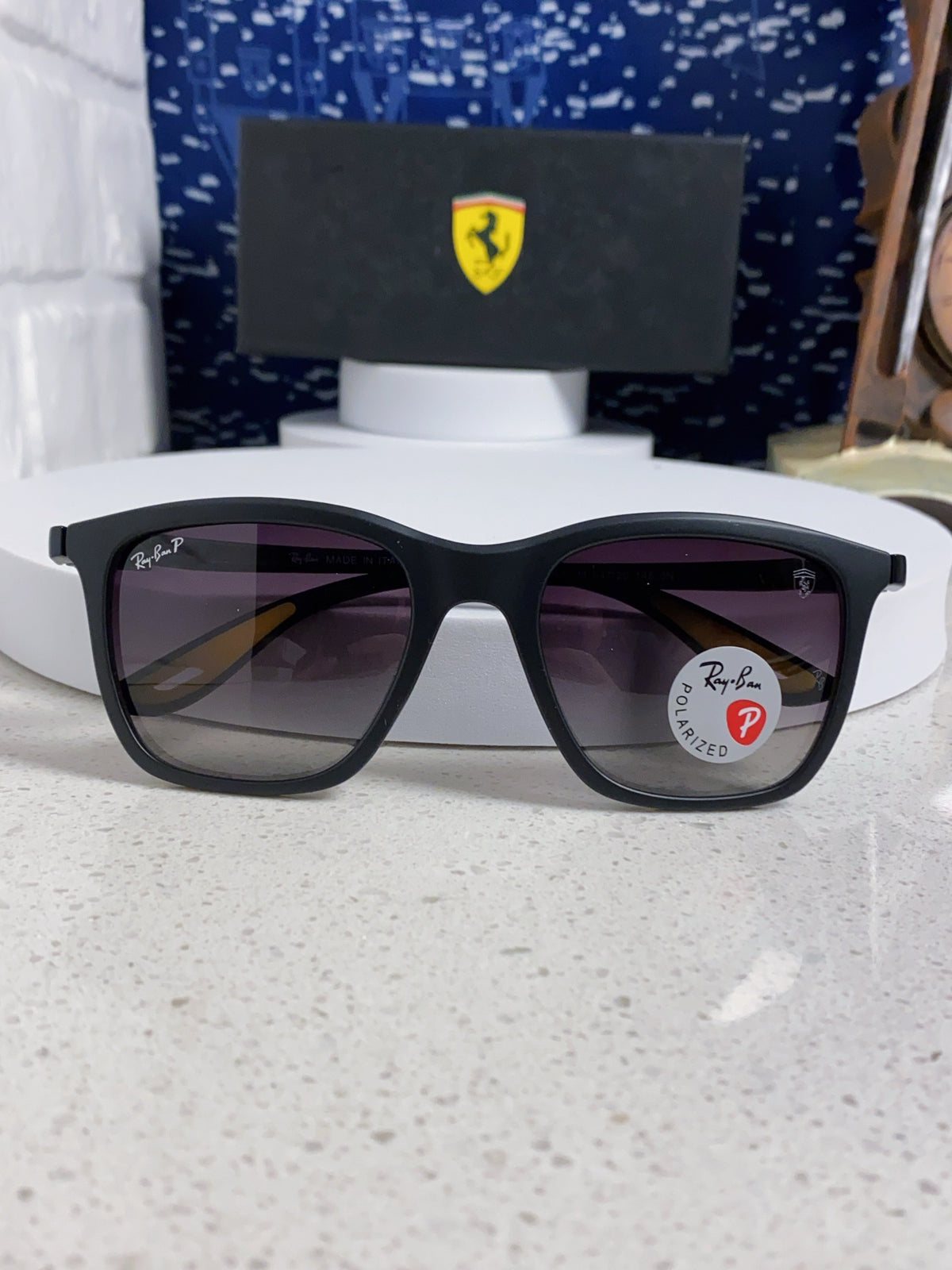Ray-Ban Square Silver Lens Sunglasses for Men & Women - 433071 - detail image 9