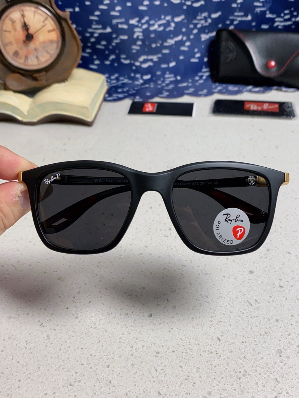 Ray-Ban Square Silver Lens Sunglasses for Men & Women - 433072 - detail image 4