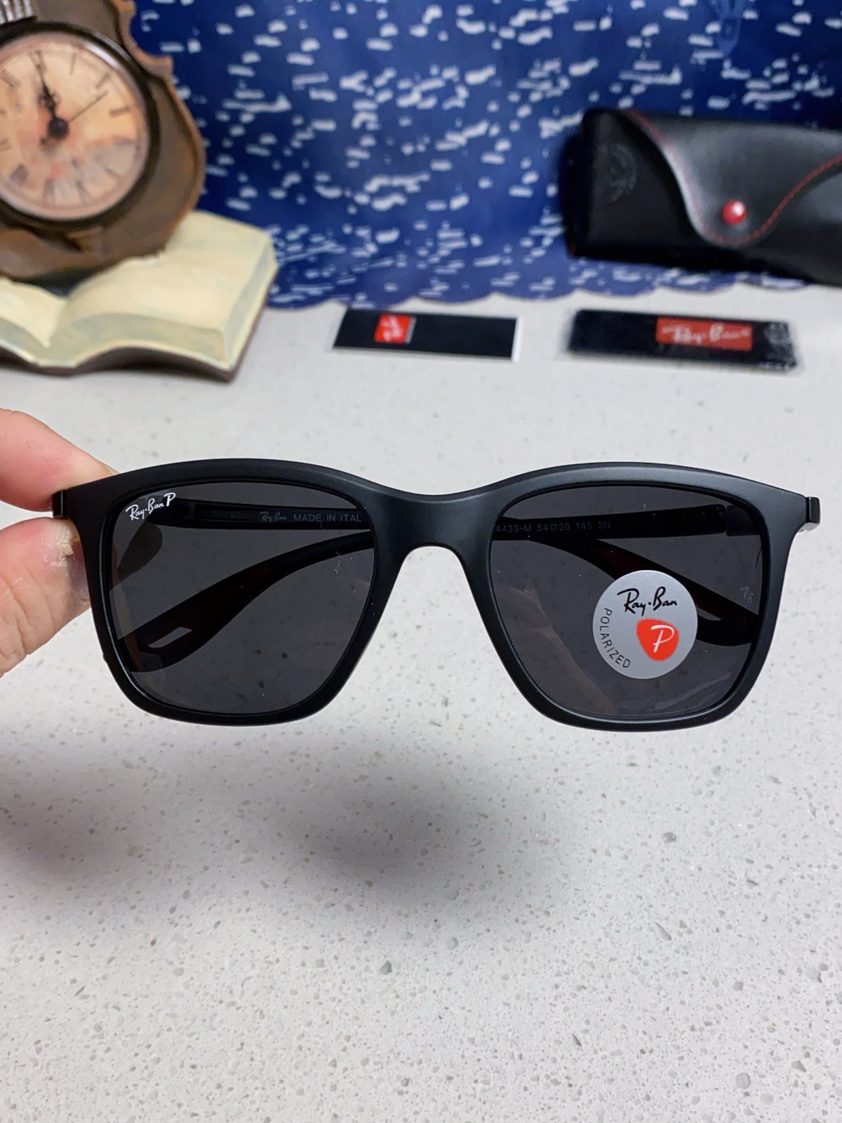 Ray-Ban Square Silver Lens Sunglasses for Men & Women - 433073 - detail image 4