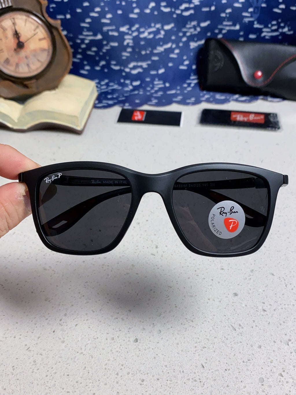 Ray-Ban Square Silver Lens Sunglasses for Men & Women - 998560 - detail image 4
