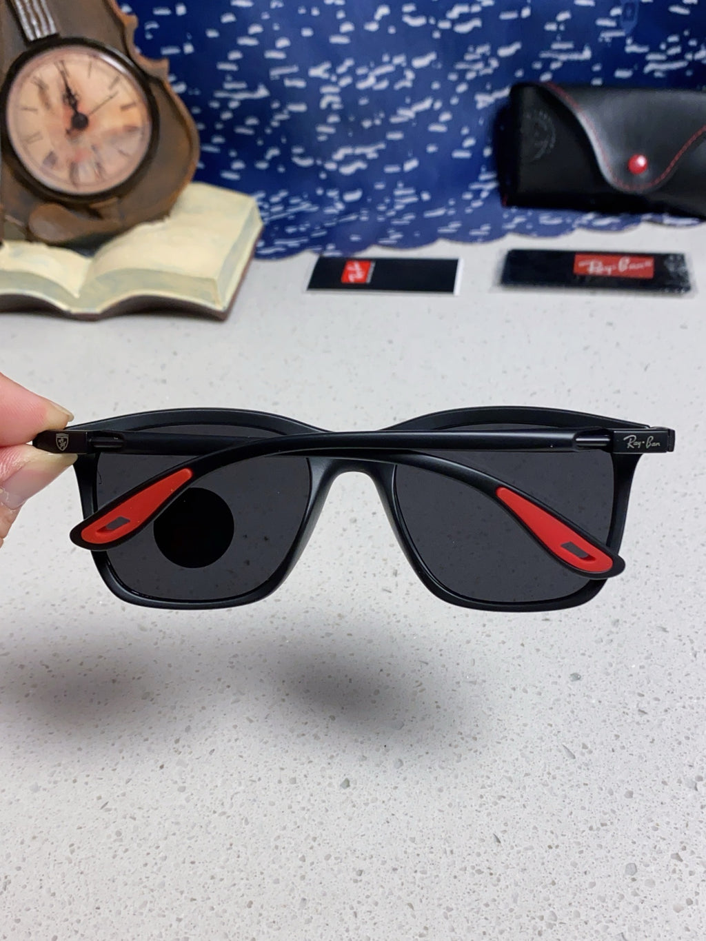 Ray-Ban Square Silver Lens Sunglasses for Men & Women - 998560 - detail image 5