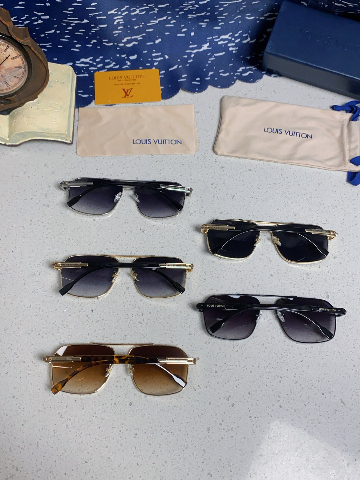 Louis Vuitton Fashion Silver Lens Sunglasses for Men - 132165 - detail image 11