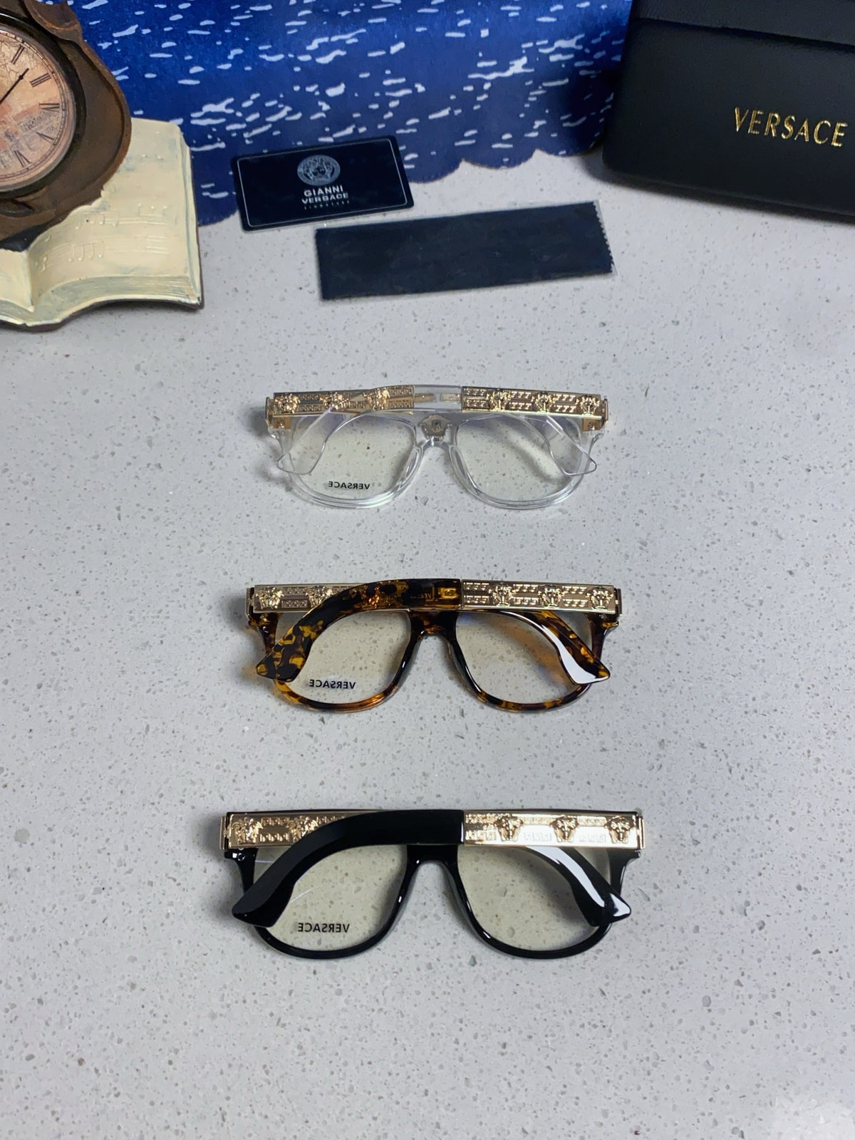 Versace Square Silver Lens Sunglasses for Men & Women - 372531 - detail image 11