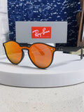 Ray-Ban RB4380 Round Orange Lens Sunglasses for Women