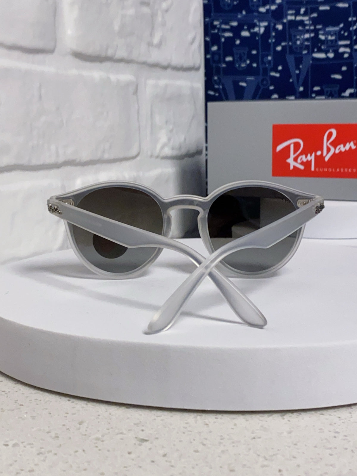 Ray-Ban RB4380 Round Silver Lens Sunglasses for Women - detail image 3