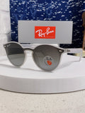 Ray-Ban RB4380 Round Silver Lens Sunglasses for Women