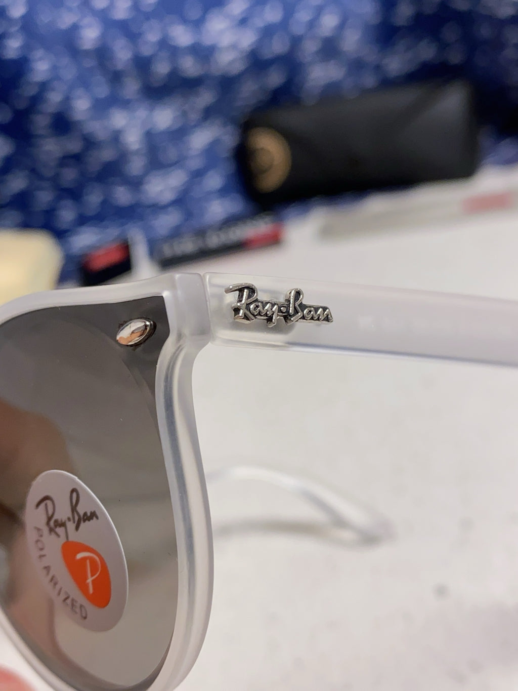 Ray-Ban RB4380 Round Silver Lens Sunglasses for Women - detail image 7