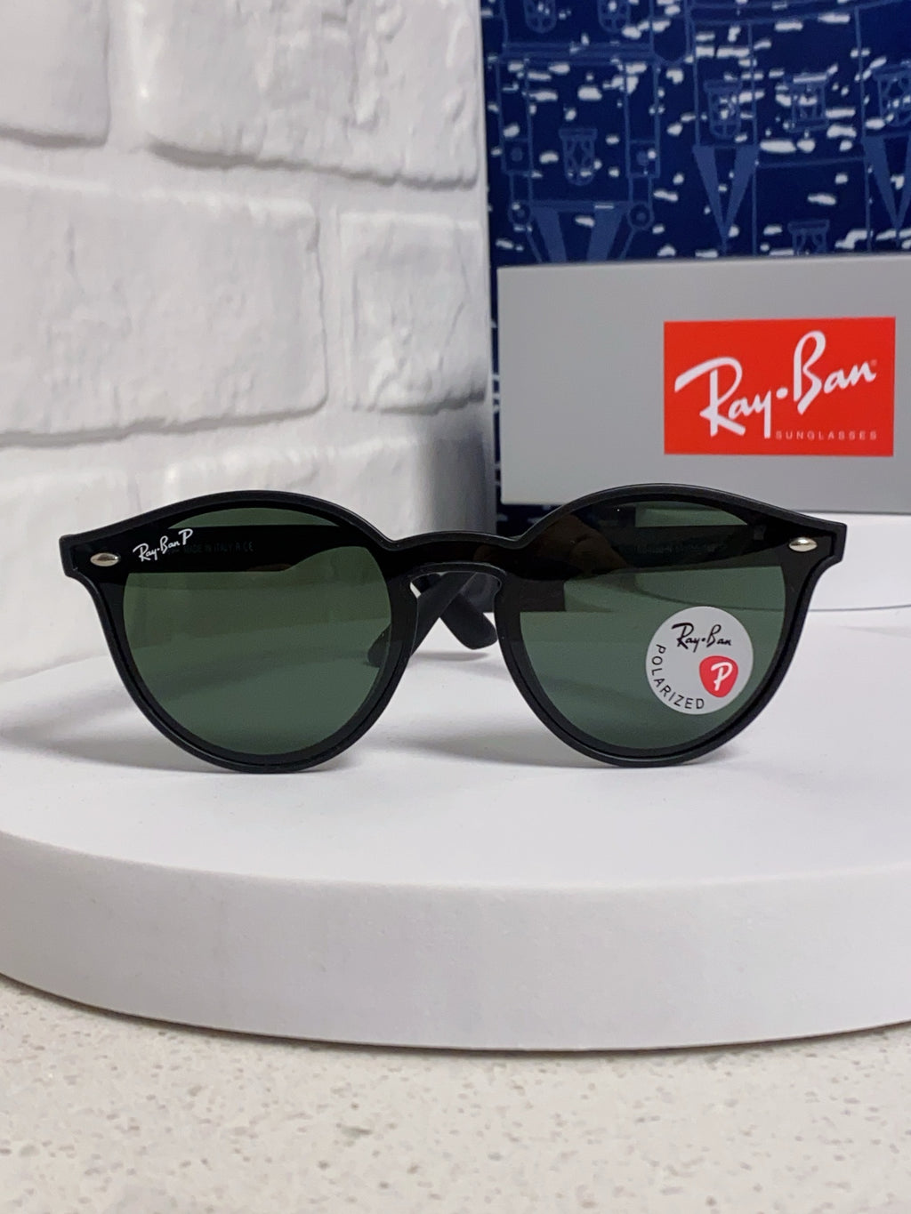 Ray-Ban RB4380 Round Black Lens Sunglasses for Women - detail image 2