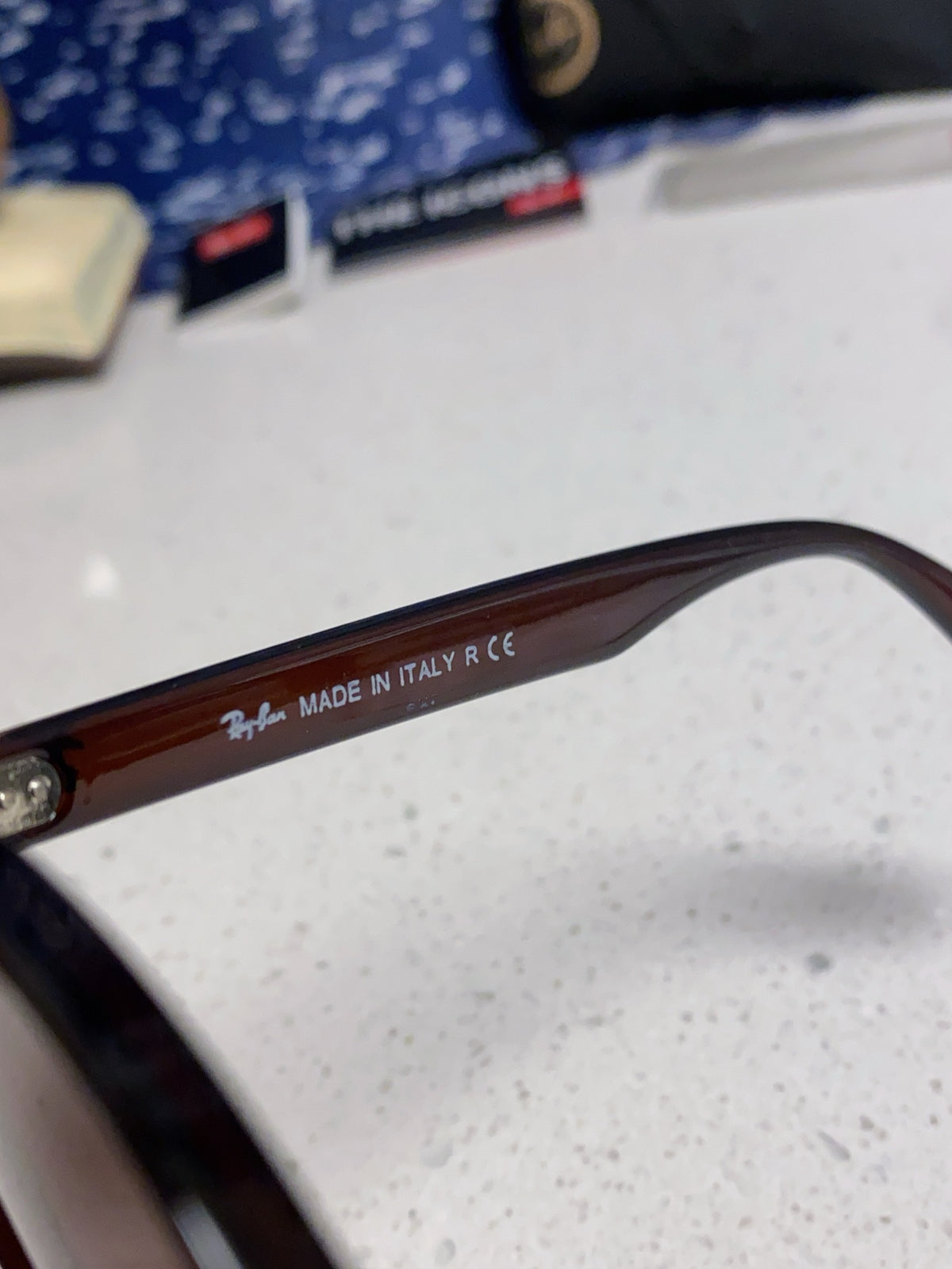 Ray-Ban RB4380 Round Red Lens Sunglasses for Women - detail image 8