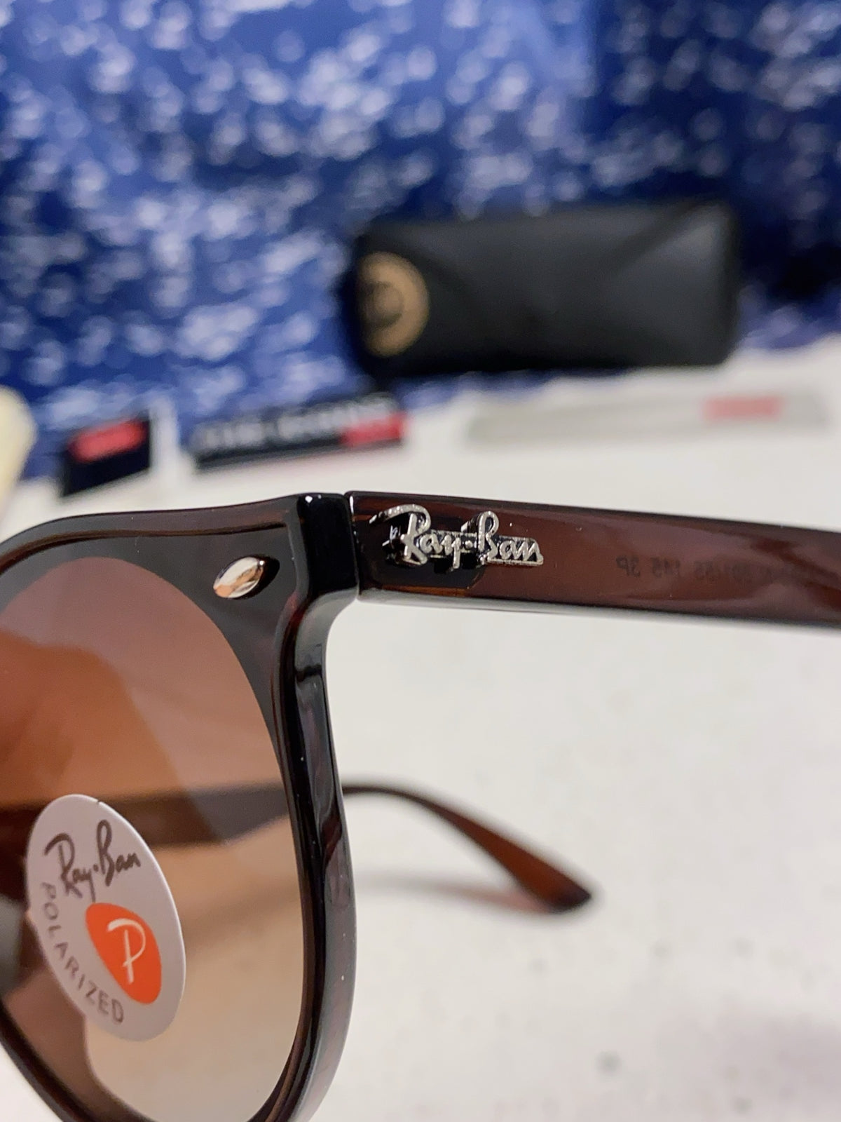 Ray-Ban RB4380 Round Red Lens Sunglasses for Women - detail image 7