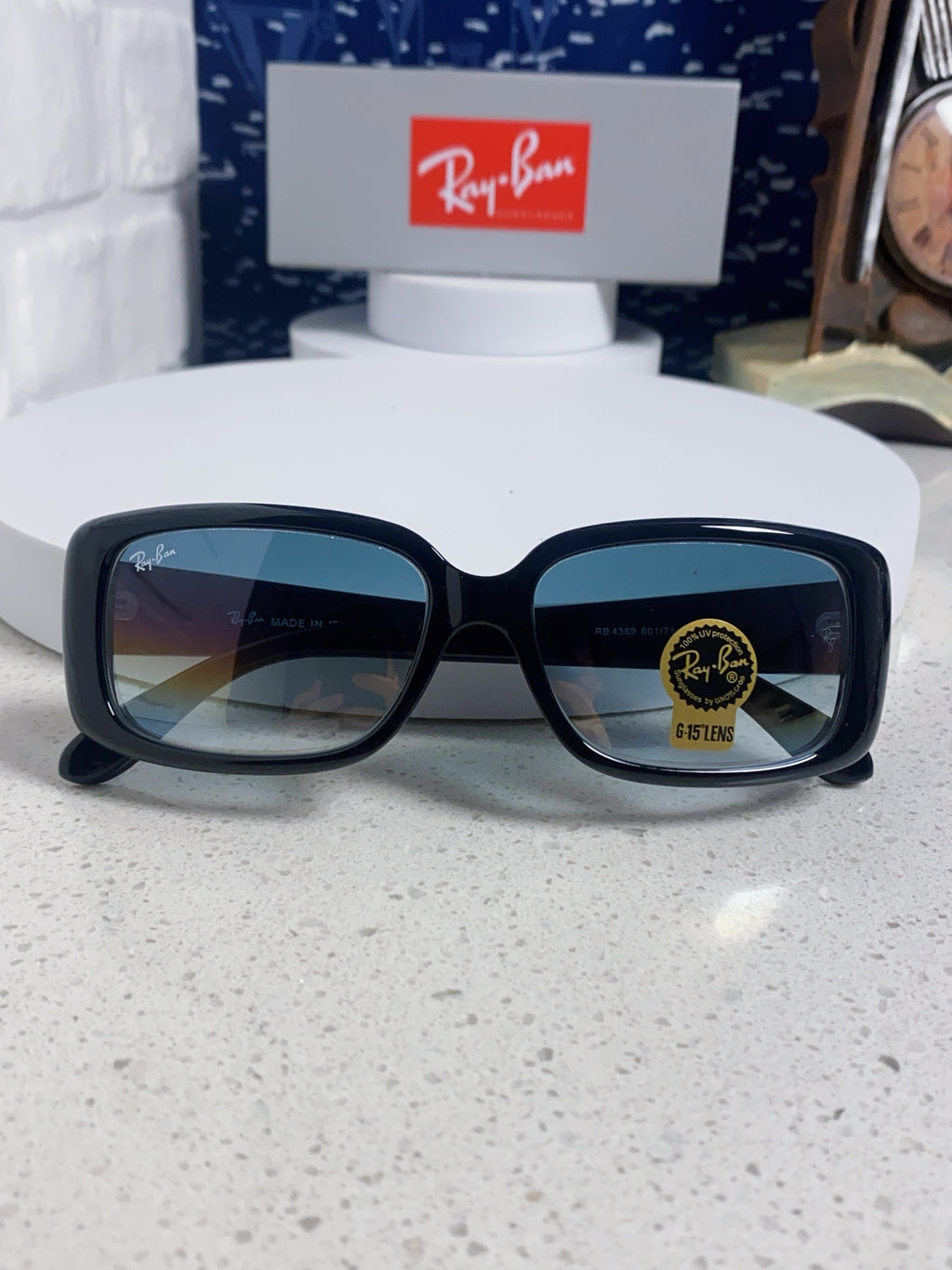 Ray-Ban Acetate Fashion Blue Lens Sunglasses for Men - detail image 8