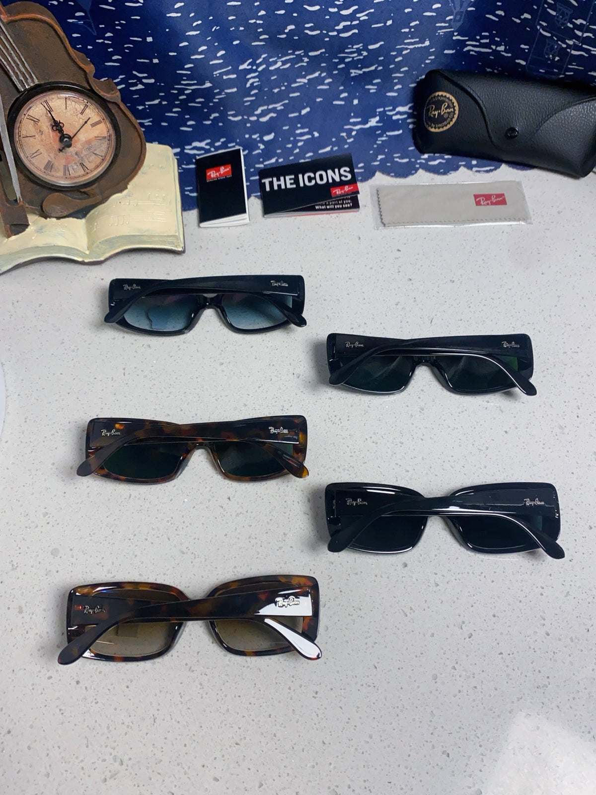 Ray-Ban Acetate Fashion Green Lens Sunglasses for Men - detail image 11