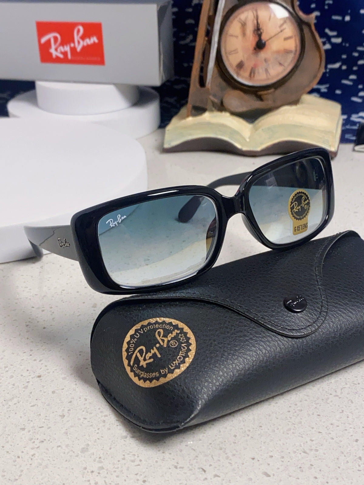 Ray-Ban Acetate Fashion Blue Lens Sunglasses for Men - detail image 9