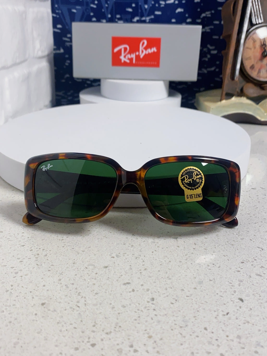 Ray-Ban Acetate Fashion Green Lens Sunglasses for Men - detail image 9