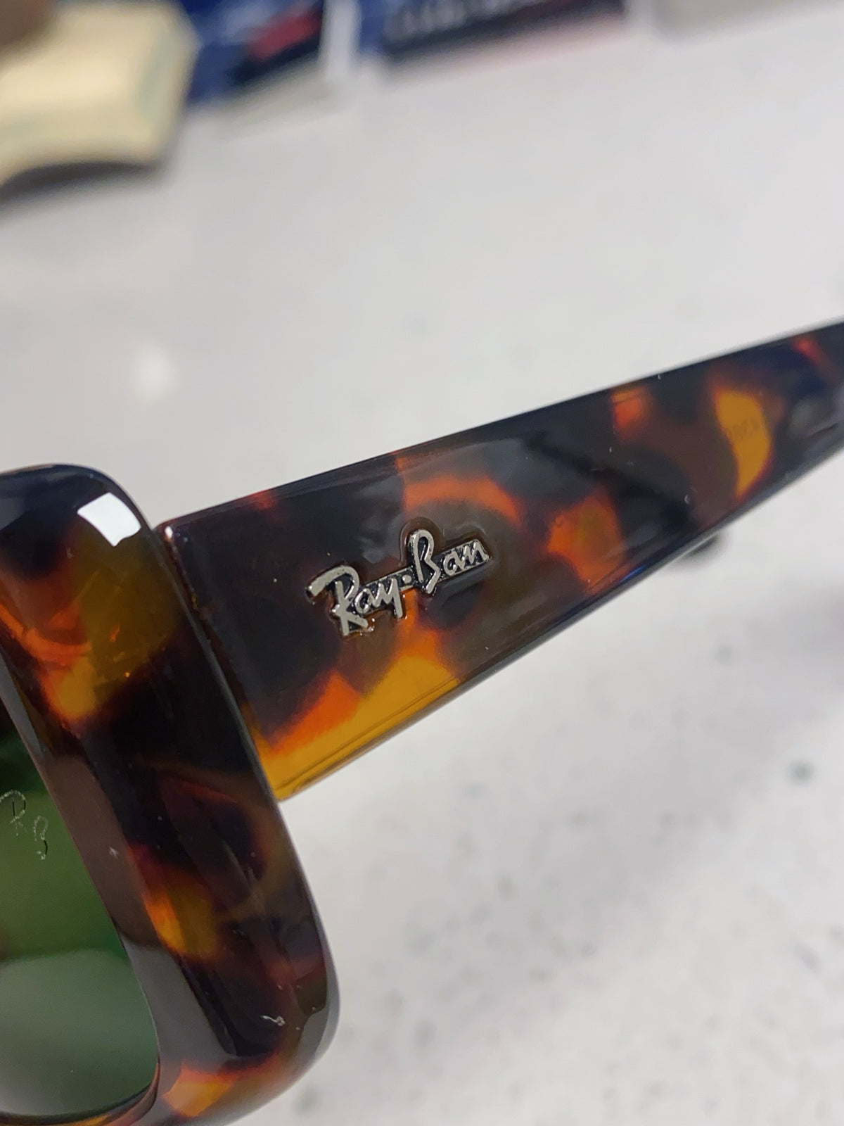 Ray-Ban Acetate Fashion Green Lens Sunglasses for Men - detail image 7